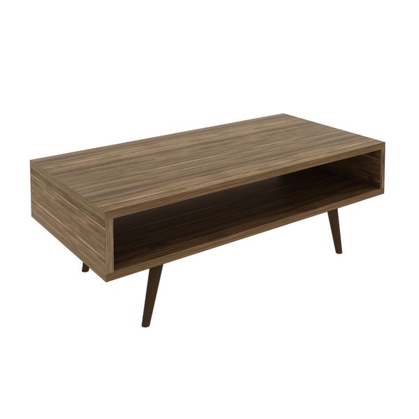 Bella Casa Brown Wood Rectangular Coffee Table image
