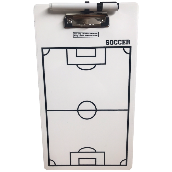 Soccer Coaching Clipboard with Pen &amp; Eraser