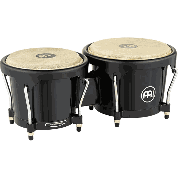 MEINL Percussion Journey Series Bongo 6 1/2" &amp; 7 1/2" ABS Plastic - Black