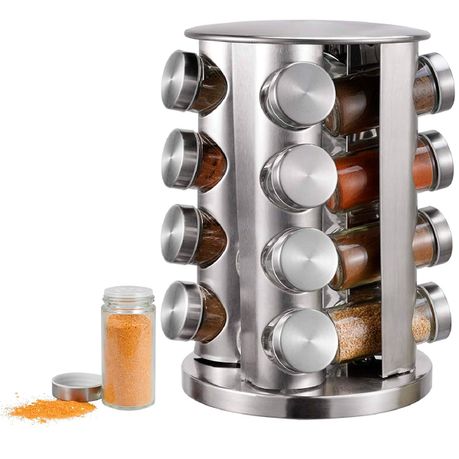 16Jars Rotating Spice Storage Rack Shop Today. Get it Tomorrow