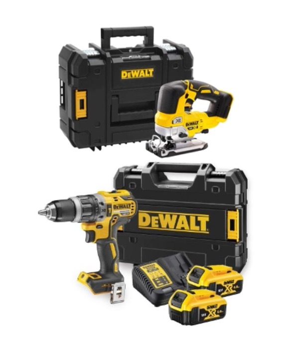 Dewalt Cordless Brushless Hammer Drill & Jigsaw Combo kit 18V