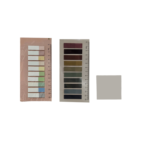 Transparent sticky notes &amp; a set of 2 pastel index flags