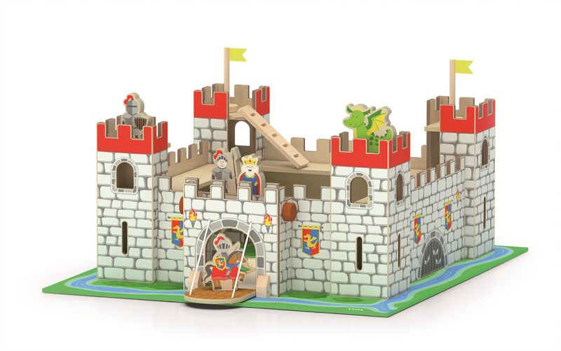 VIGA Wooden Castle Play