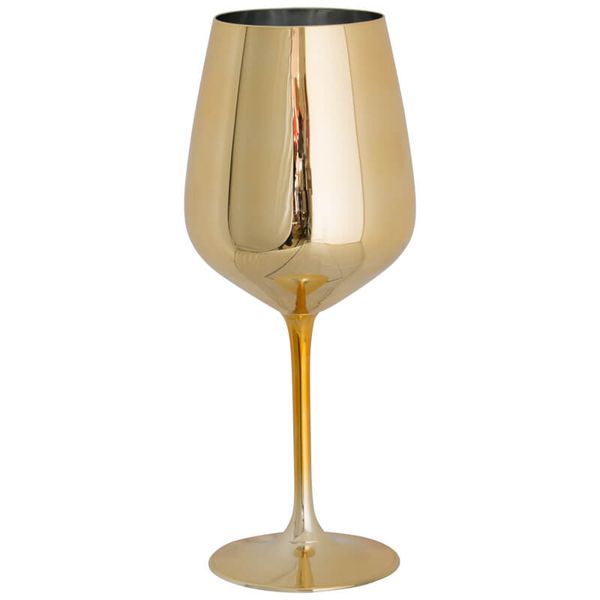MC - Gold Stainless Steel Wine Glass