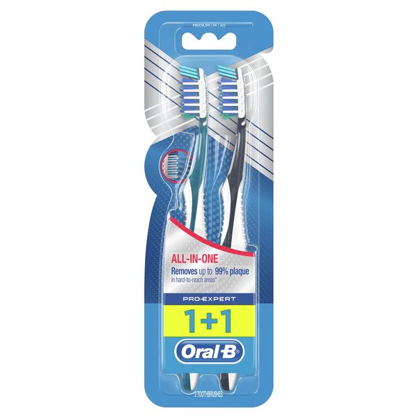 Oral-B Pro-Expert All-in-One Medium Manual Toothbrush (1+1)