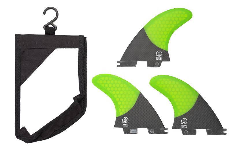 King Neptune Surfboard Fins FSC 2 Compatible - Medium Size