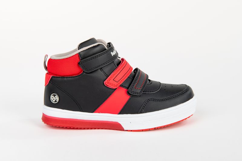Bubblegummers - Boys Black and Red Neon Sneakers