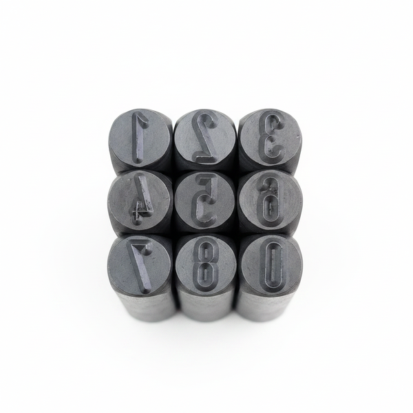 Number 4mm Metal Number Punches Set 0-8 for Stamping Projects