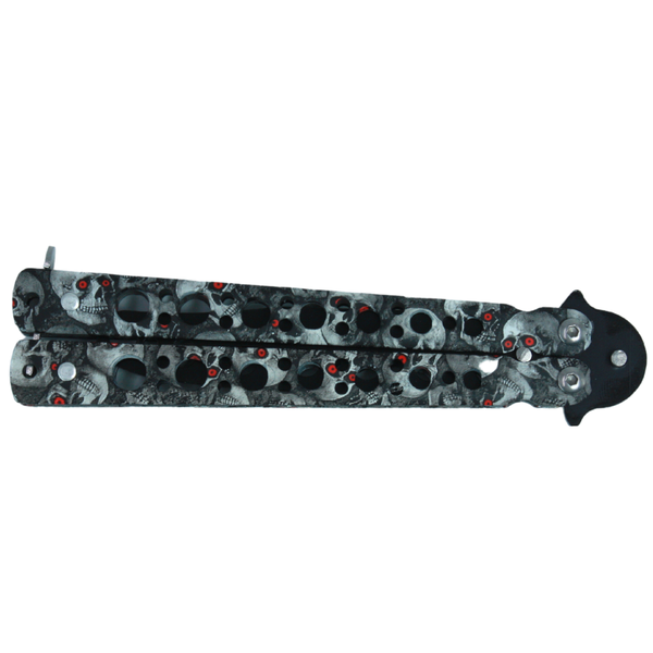 Stainless Steel Training Butterfly Knife-Unsharpened Blade-Dead Head Design