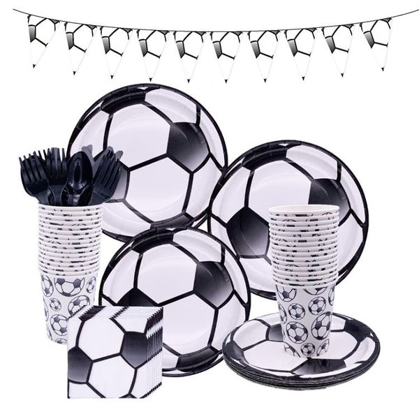 Party Tableware - Soccer - 16 Guests
