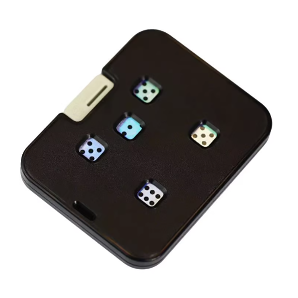 Portable Mechanical Dice Game Card - Quick Press &amp; Clear Results