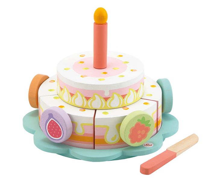 Sevi Wooden Birthday Cake Set - 14 Pieces