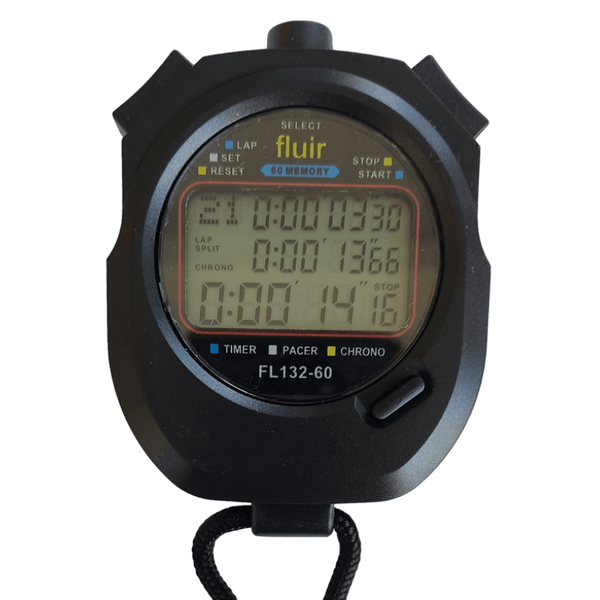 Fluir 60 Memory Triple Row Professional Stopwatch with Lanyard