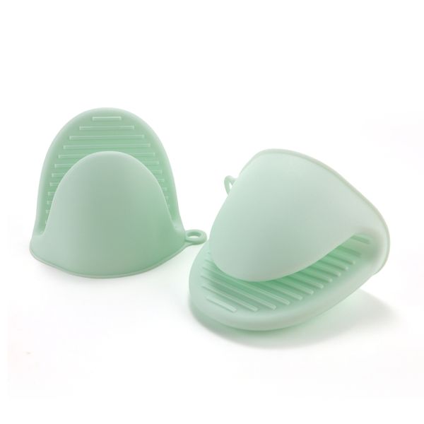 2pcs Silicone Mini Oven Mitts Anti-scalding Microwave Gloves