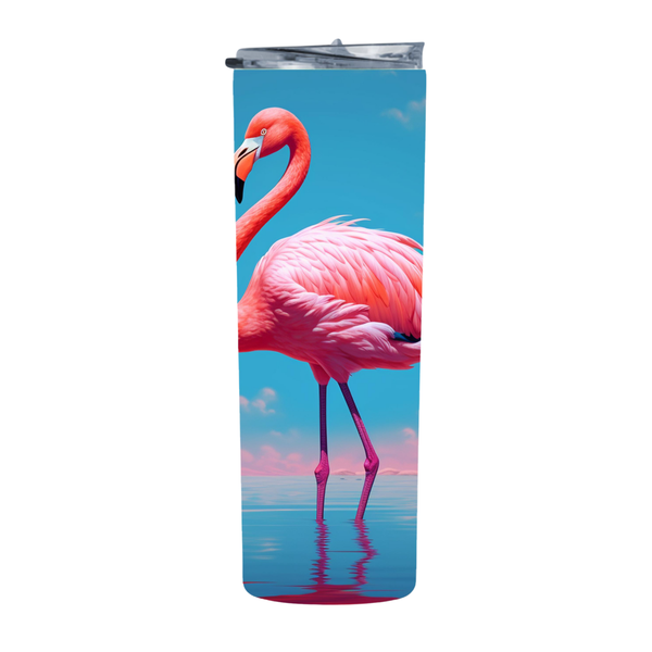 Syk Flamingo 32 20 Oz Straight Skinny Tumbler 204