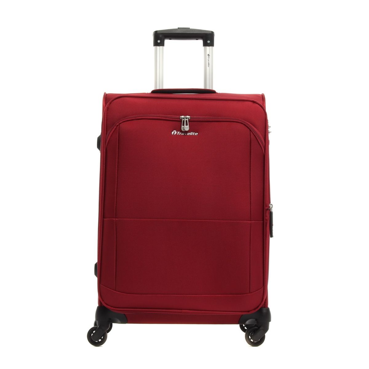 Travelite Flash 54cm Soft Luggage 4 Wheel TSA Lock Exp Cabin Trolley