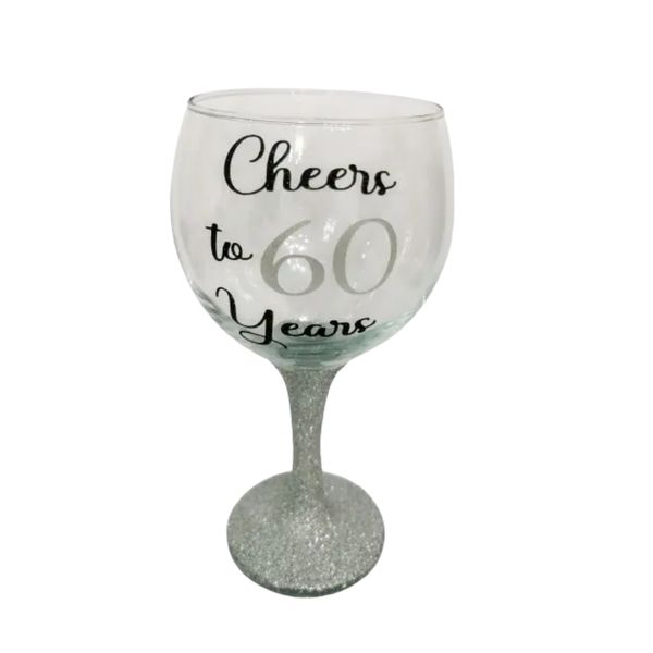 Cheers to 60 Gin Glass