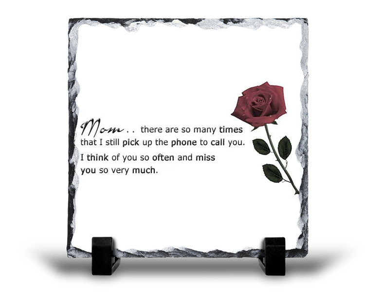 Mom I Think Of You So Often Remembrance Grief Memorial Gift Rock Slate