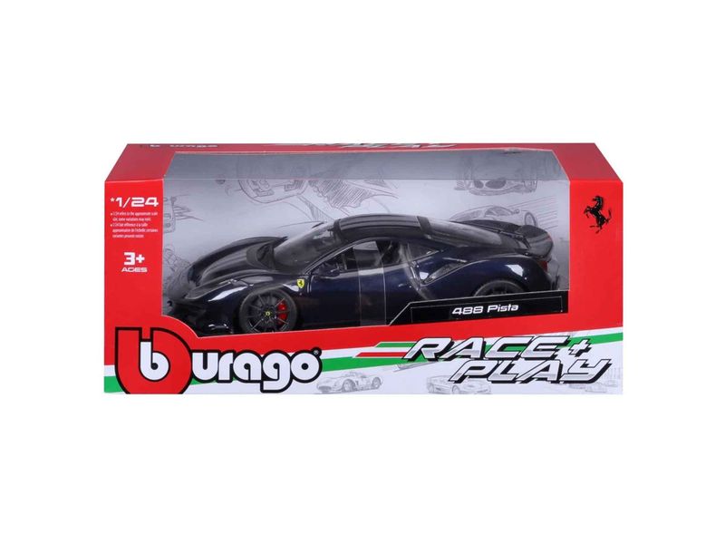 Bburago-Ferrari 488 Pista 1/24-Black