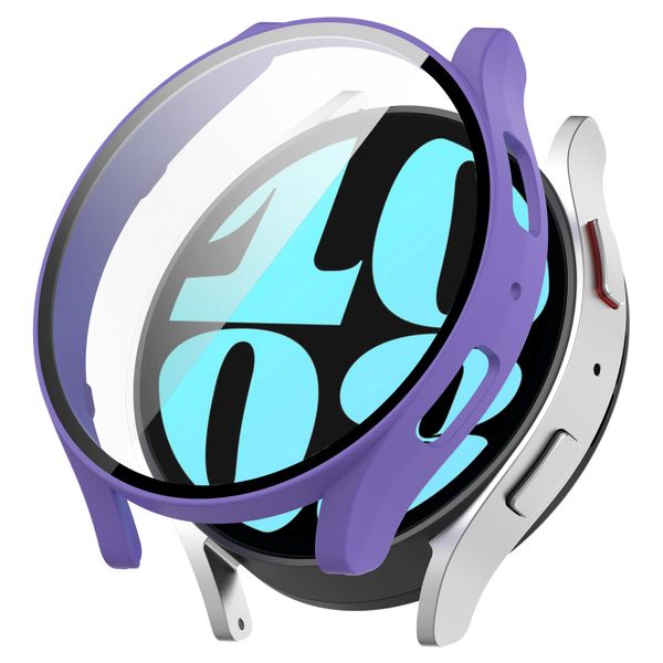 Full Protective Case Compatible With Samsung Galaxy Watch 6 40mm-Purple