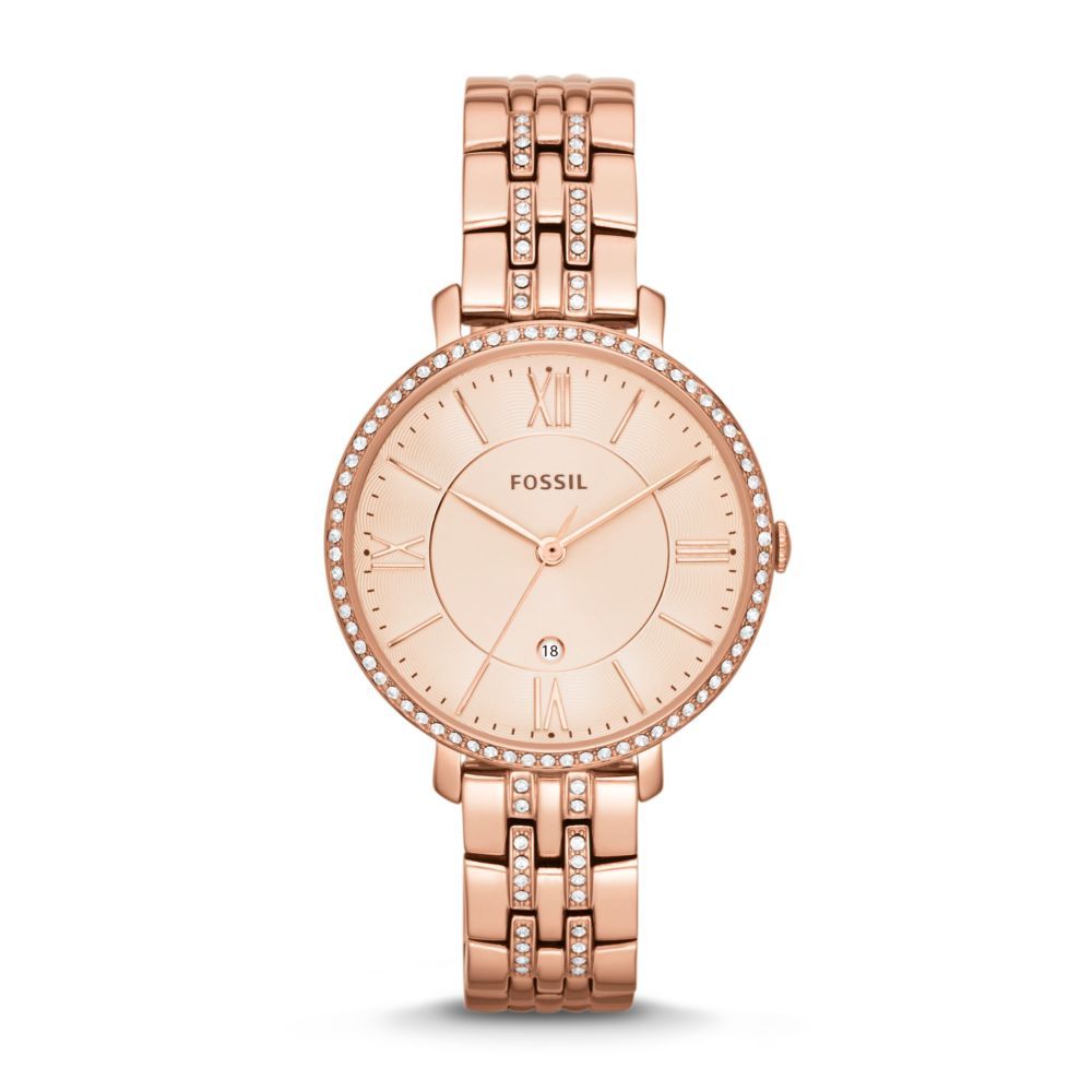 Fossil Womens Watches Jacqueline Womens Rose Gold Watch-ES3546 | Shop ...