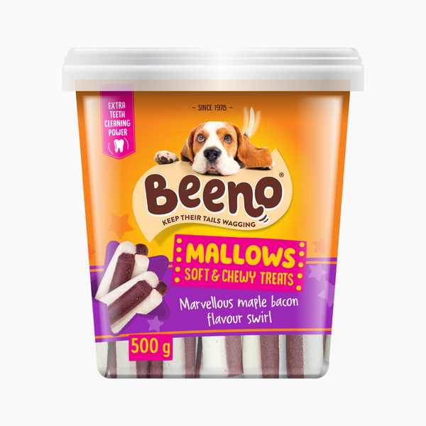 Beeno Mallows Maple Bacon Dog Treats 500g