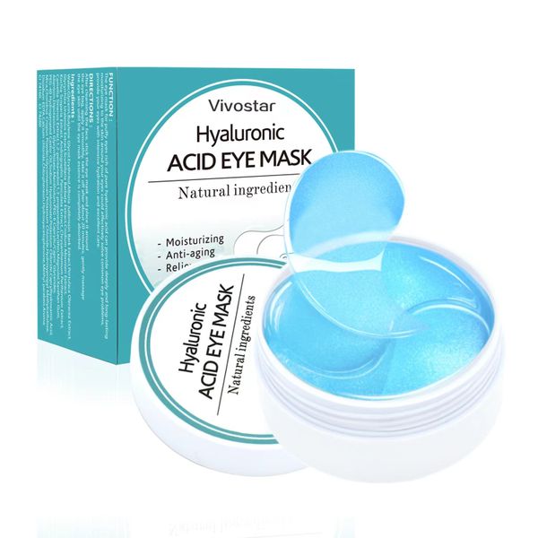 Hyaluronic Acid Eye Mask Moisturizing, Wrinkles Anti-Aging, 60Piece