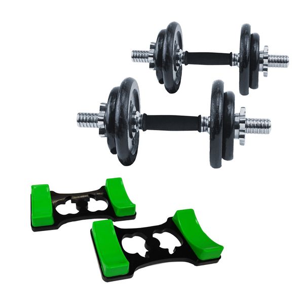 Everlast 28KG Dumbbell Set with Dumbbell Stands