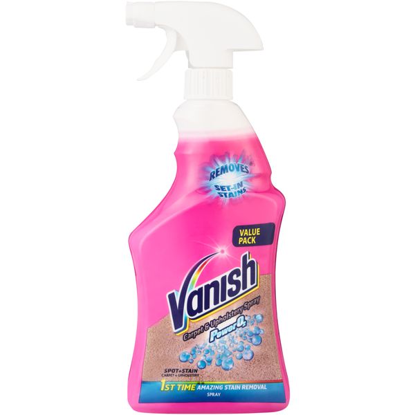 Vanish 750ml, Power 02 Power Spray, Carpet &amp; Upholstery Stain Remover