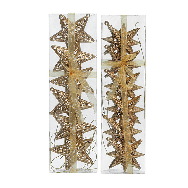 Christmas Ornaments Gold Party Supplies Christmas Star Ornaments