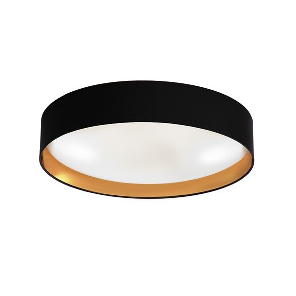 The Lighting Warehouse - Ceiling Light Lee Black/Gold Large