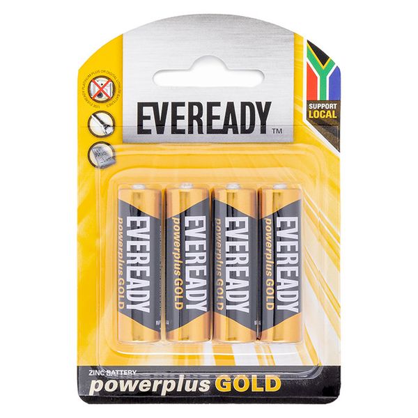 Eveready Power Plus Gold AA Batteries (Pack of 4)