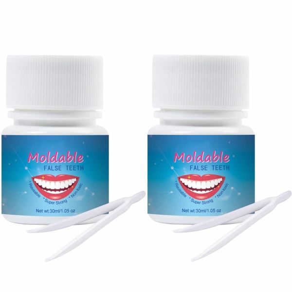 2Piece Tooth Repair Kit, Temporary Teeth Replacement Kit(30 ml)