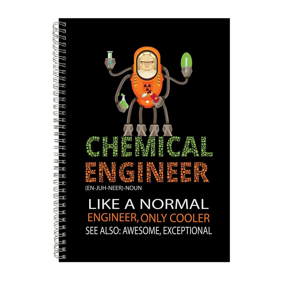 Chemical Engineer Notebook Engineer Gift Idea A4 Notepad 139 | Shop ...