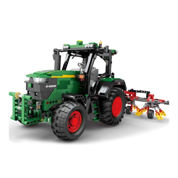 Reobrix R/C John Deere Tractor Building Blocks 1828 Piece - 48cm Long