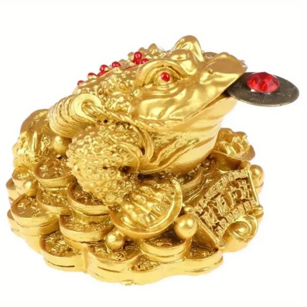 Feng Shui Money Frog, Lucky Money Toad Decorations,Attracting Wealth