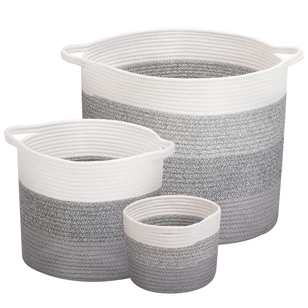 Home Storage Basket Dirty Clothes Basket Laundry Baskets-set of 3