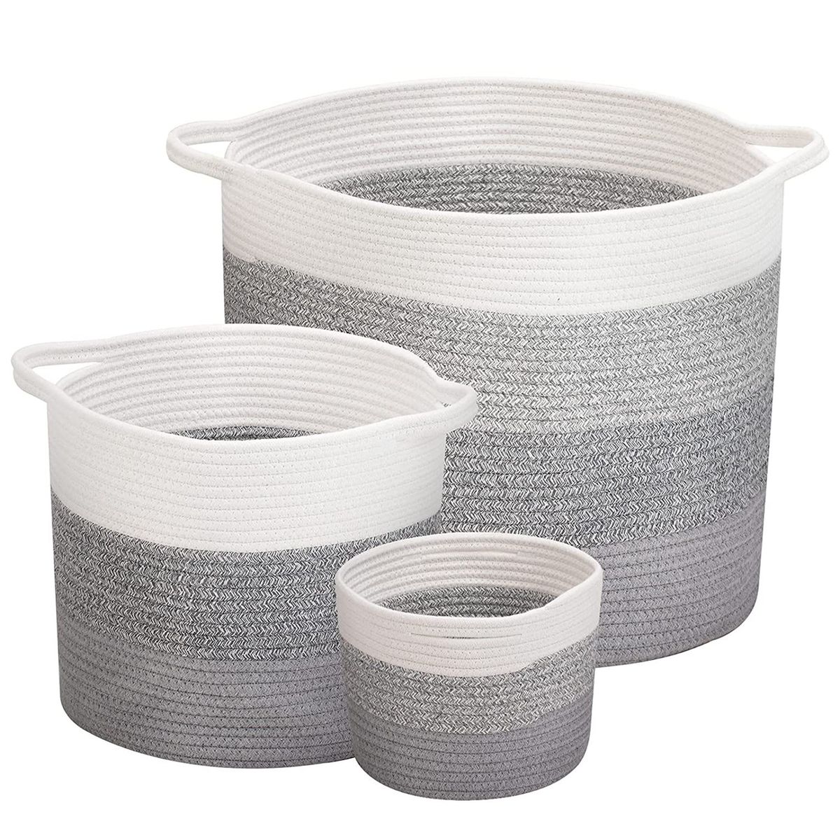 Home Storage Basket Dirty Clothes Basket Laundry Basketsset of 3