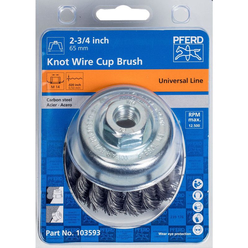 PFERD Knotted Wire Cup Brush 65mm M14 | Shop Today. Get it Tomorrow ...