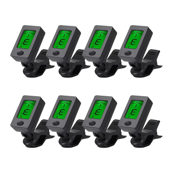 8 Pcs Guitar Tuner Clip On Tuner For Ukulele Guitar Bass