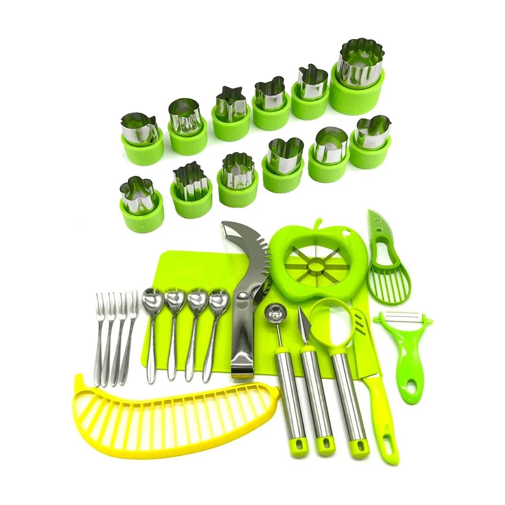 Pruchef 30 Pieces Stainless steel Complete Fruit Carving Tools Set