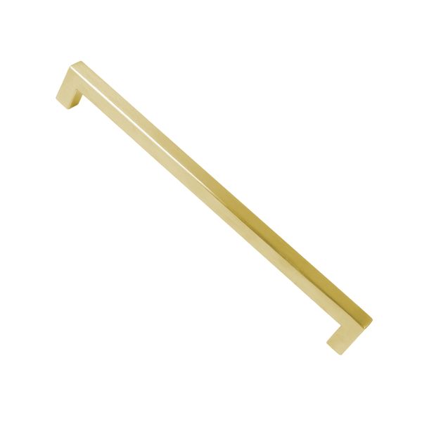Roco Hollow Bar handle Square - Brushed Brass - 192mm