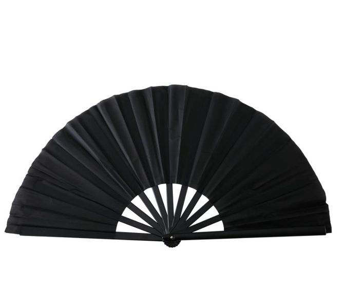 Chinese Kung Fu Plastic Bone Dance Fan Chinoiserie Party Decor