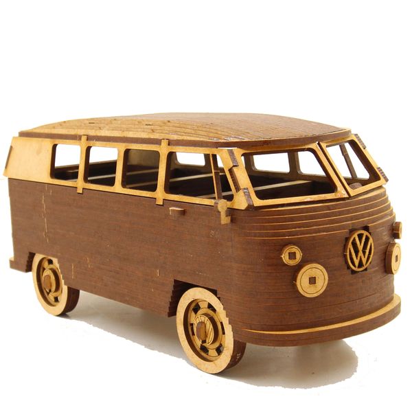 Wow We - 3D Wooden Model | 3D Puzzle | VW Bus