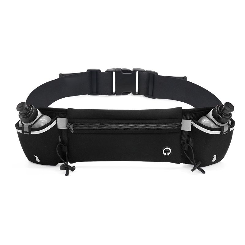 Men's Running Multifunctional Sports Waist Bag with Water Bottles
