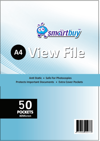 A4 View File - 50 Pockets