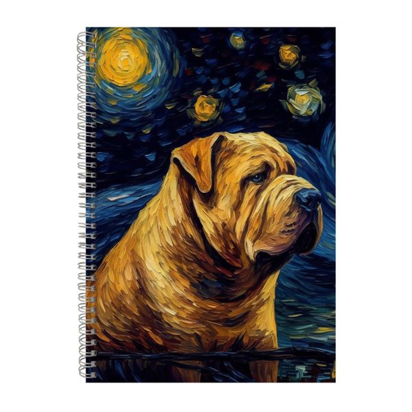 CHINESE SHARPEI Starry Night Notebook Dog Gift Idea Notepad Pad 109