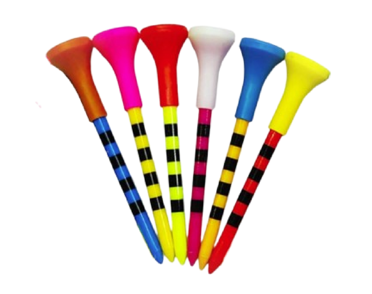Multi Colour Golf Tee - 6 Pack
