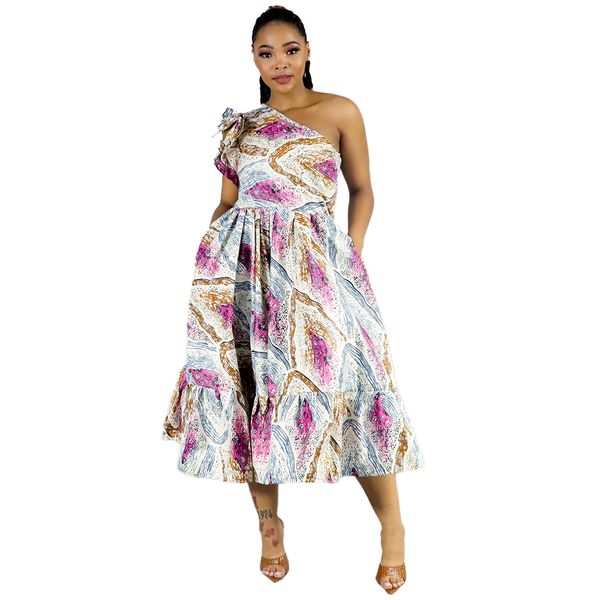 Africa Fashion House Anna-Mo Pop Sleeve Dress