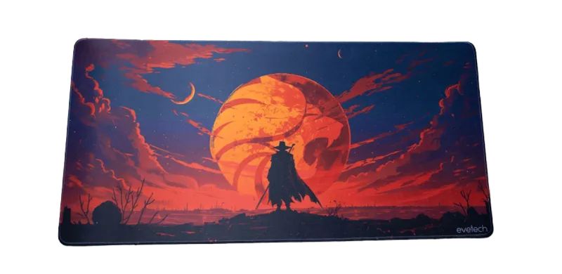Evetech OUTLAW XL Mousepad - 880mm x 440mm x 5mm, Anti-Slip Base